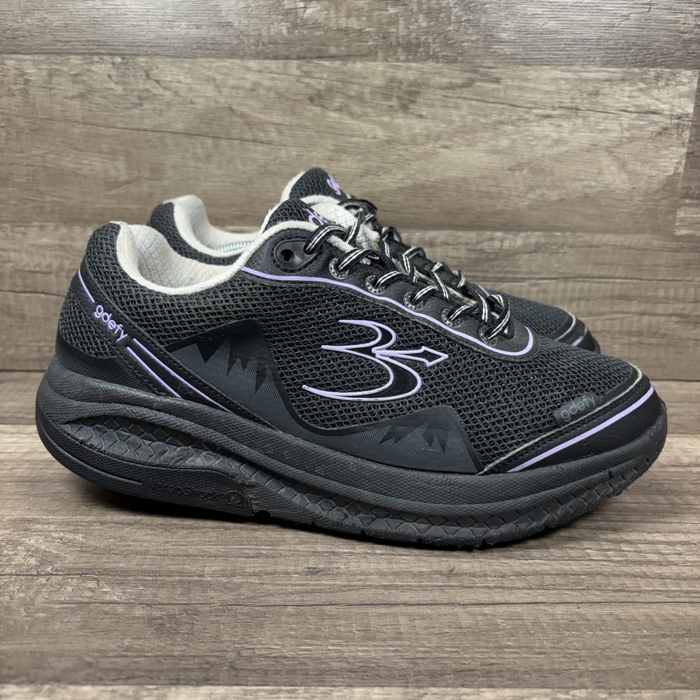 GDefy Gravity Defyer Black Purple Womens US Size 9.5 TB9024FLP-W Sneakers
